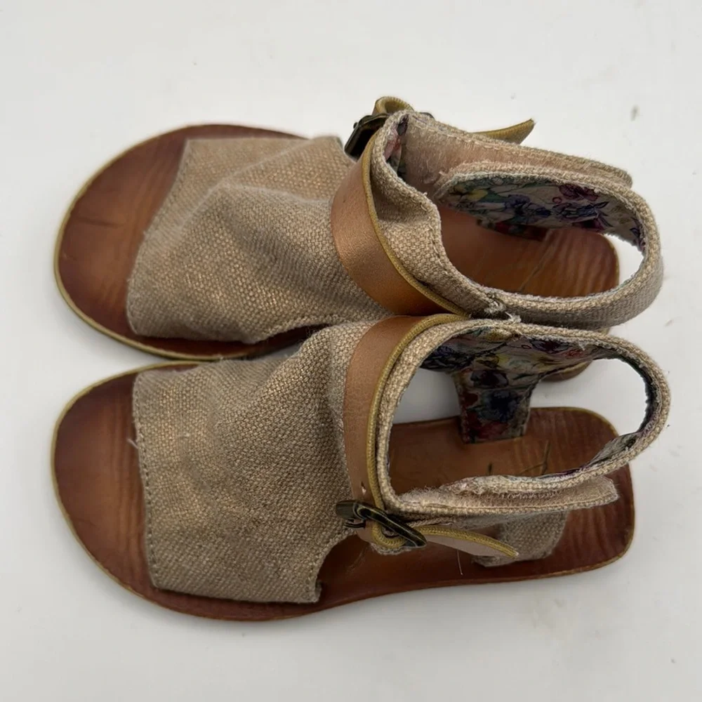 Blowfish Malibu Gladiator Sandals Bronze Buckle Open Toe Shoes Toddler Size‎ 7